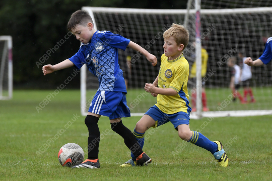 Astley & Buckshaw Juniors White vs Penwortham St Teresa's FC Black, Under 8, Football, Penwortham, UK - 20 Sep 2025