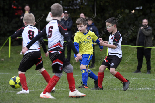 Penwortham St Teresa's FC Black vs Cadley FC Orange, Under 7, Football, Penwortham, UK - 18 Oct 2025
