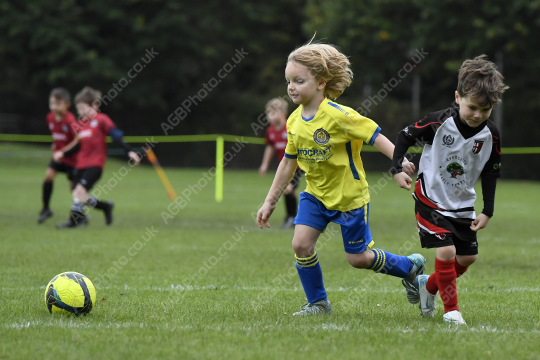 Penwortham St Teresa's FC Black vs Cadley FC Orange, Under 7, Football, Penwortham, UK - 18 Oct 2025