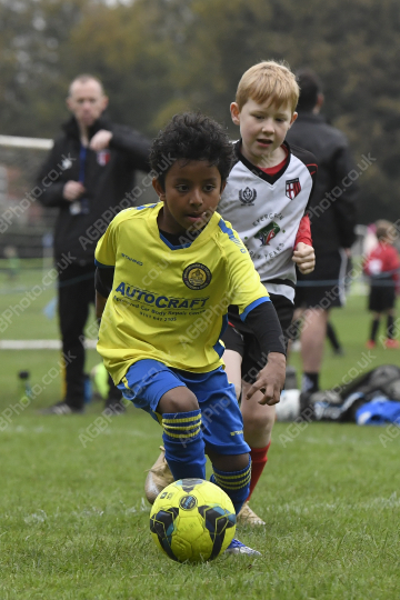 Penwortham St Teresa's FC Black vs Cadley FC Orange, Under 7, Football, Penwortham, UK - 18 Oct 2025