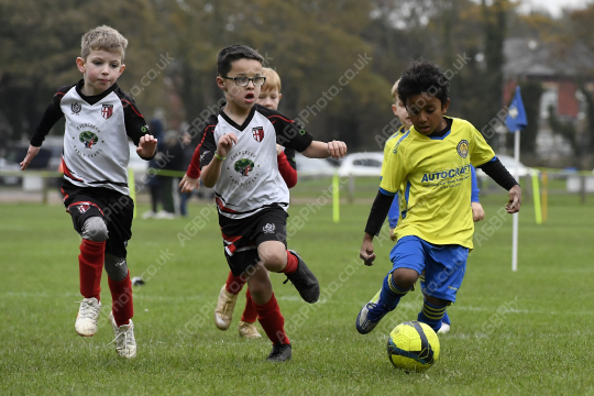 Penwortham St Teresa's FC Black vs Cadley FC Orange, Under 7, Football, Penwortham, UK - 18 Oct 2025