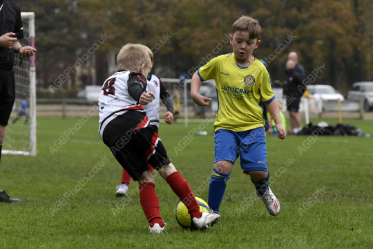 Penwortham St Teresa's FC Black vs Cadley FC Orange, Under 7, Football, Penwortham, UK - 18 Oct 2025