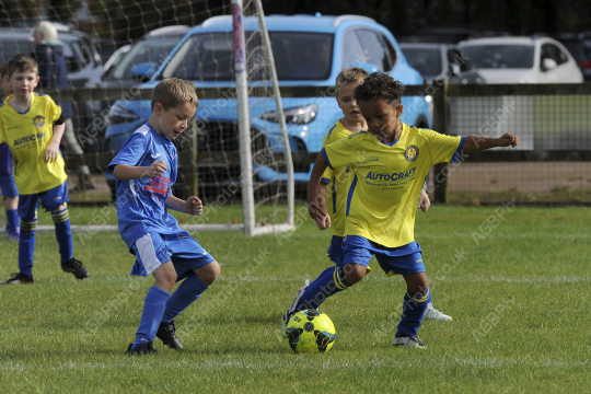 Penwortham St Teresa's FC Blue vs Bamber Bridge United Blue, Under 7, Football, Penwortham, UK - 13 Sep 2025