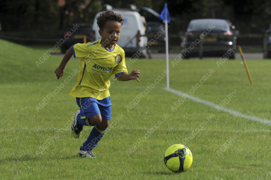 Penwortham St Teresa's FC Blue vs Bamber Bridge United Blue, Under 7, Football, Penwortham, UK - 13 Sep 2025