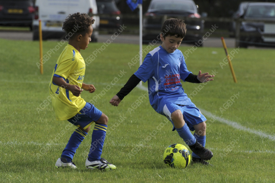 Penwortham St Teresa's FC Blue vs Bamber Bridge United Blue, Under 7, Football, Penwortham, UK - 13 Sep 2025