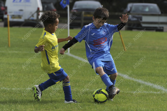 Penwortham St Teresa's FC Blue vs Bamber Bridge United Blue, Under 7, Football, Penwortham, UK - 13 Sep 2025