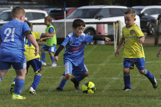Penwortham St Teresa's FC Blue vs Bamber Bridge United Blue, Under 7, Football, Penwortham, UK - 13 Sep 2025