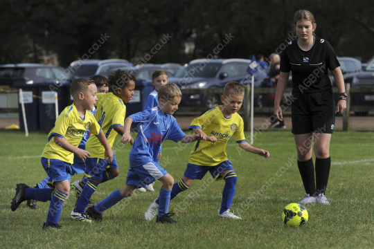 Penwortham St Teresa's FC Blue vs Bamber Bridge United Blue, Under 7, Football, Penwortham, UK - 13 Sep 2025