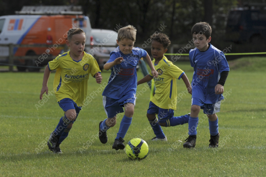 Penwortham St Teresa's FC Blue vs Bamber Bridge United Blue, Under 7, Football, Penwortham, UK - 13 Sep 2025