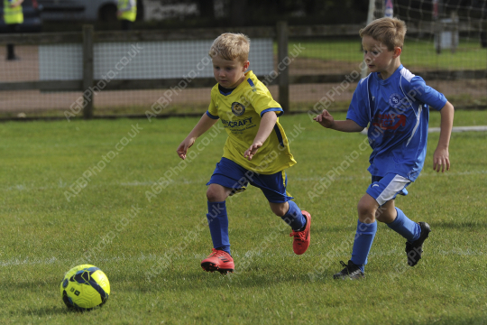 Penwortham St Teresa's FC Blue vs Bamber Bridge United Blue, Under 7, Football, Penwortham, UK - 13 Sep 2025