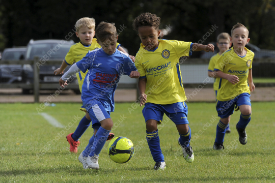 Penwortham St Teresa's FC Blue vs Bamber Bridge United Blue, Under 7, Football, Penwortham, UK - 13 Sep 2025
