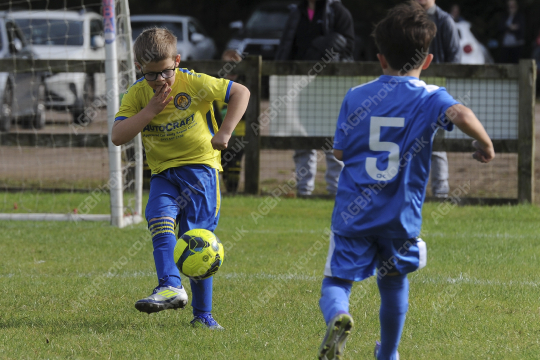 Penwortham St Teresa's FC Blue vs Bamber Bridge United Blue, Under 7, Football, Penwortham, UK - 13 Sep 2025