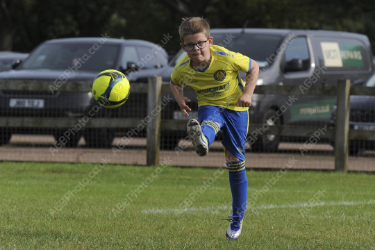 Penwortham St Teresa's FC Blue vs Bamber Bridge United Blue, Under 7, Football, Penwortham, UK - 13 Sep 2025