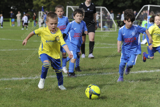 Penwortham St Teresa's FC Blue vs Bamber Bridge United Blue, Under 7, Football, Penwortham, UK - 13 Sep 2025