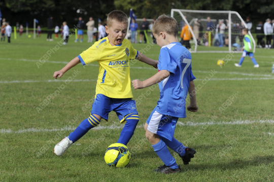Penwortham St Teresa's FC Blue vs Bamber Bridge United Blue, Under 7, Football, Penwortham, UK - 13 Sep 2025