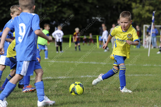 Penwortham St Teresa's FC Blue vs Bamber Bridge United Blue, Under 7, Football, Penwortham, UK - 13 Sep 2025