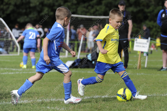 Penwortham St Teresa's FC Blue vs Bamber Bridge United Blue, Under 7, Football, Penwortham, UK - 13 Sep 2025