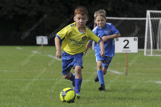 Penwortham St Teresa's FC Blue vs Bamber Bridge United Blue, Under 7, Football, Penwortham, UK - 13 Sep 2025
