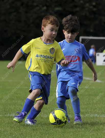 Penwortham St Teresa's FC Blue vs Bamber Bridge United Blue, Under 7, Football, Penwortham, UK - 13 Sep 2025