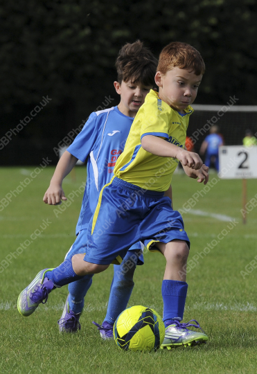 Penwortham St Teresa's FC Blue vs Bamber Bridge United Blue, Under 7, Football, Penwortham, UK - 13 Sep 2025