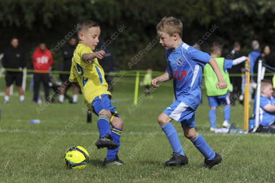 Penwortham St Teresa's FC Blue vs Bamber Bridge United Blue, Under 7, Football, Penwortham, UK - 13 Sep 2025