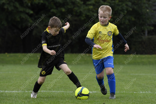 Penwortham St Teresa's FC Red vs Springfields Black, Under 8, Football, Penwortham, UK - 18 Oct 2025
