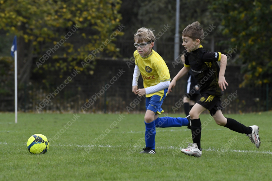 Penwortham St Teresa's FC Red vs Springfields Black, Under 8, Football, Penwortham, UK - 18 Oct 2025