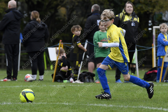 Penwortham St Teresa's FC Red vs Springfields Black, Under 8, Football, Penwortham, UK - 18 Oct 2025