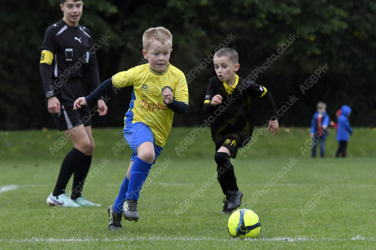 Penwortham St Teresa's FC Red vs Springfields Black, Under 8, Football, Penwortham, UK - 18 Oct 2025