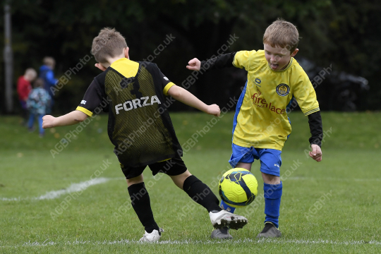 Penwortham St Teresa's FC Red vs Springfields Black, Under 8, Football, Penwortham, UK - 18 Oct 2025