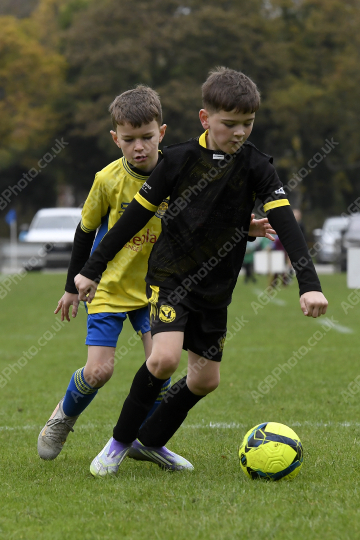 Penwortham St Teresa's FC Red vs Springfields Black, Under 8, Football, Penwortham, UK - 18 Oct 2025