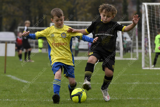 Penwortham St Teresa's FC Red vs Springfields Black, Under 8, Football, Penwortham, UK - 18 Oct 2025