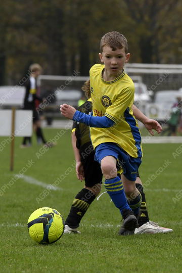 Penwortham St Teresa's FC Red vs Springfields Black, Under 8, Football, Penwortham, UK - 18 Oct 2025