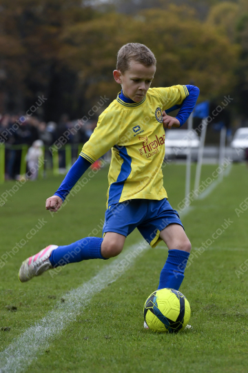 Penwortham St Teresa's FC Red vs Springfields Black, Under 8, Football, Penwortham, UK - 18 Oct 2025