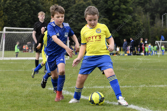 Penwortham St Teresa's FC White vs Astley & Buckshaw Juniors Blue, Under 7, Football, Penwortham, UK - 27 Sep 2025