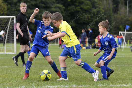 Penwortham St Teresa's FC White vs Astley & Buckshaw Juniors Blue, Under 7, Football, Penwortham, UK - 27 Sep 2025