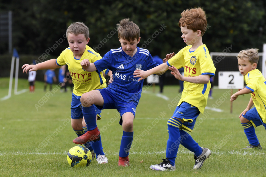 Penwortham St Teresa's FC White vs Astley & Buckshaw Juniors Blue, Under 7, Football, Penwortham, UK - 27 Sep 2025