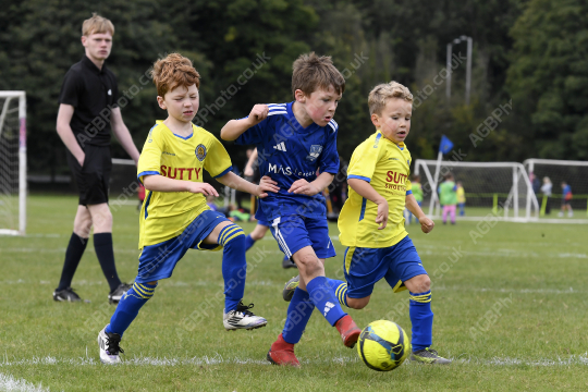 Penwortham St Teresa's FC White vs Astley & Buckshaw Juniors Blue, Under 7, Football, Penwortham, UK - 27 Sep 2025