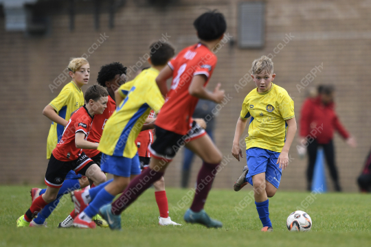 Penwortham St Teresa's FC Yellow vs Prodigy Futbol Lab, Under 13, Football, Penwortham, UK - 28 Sep 2025
