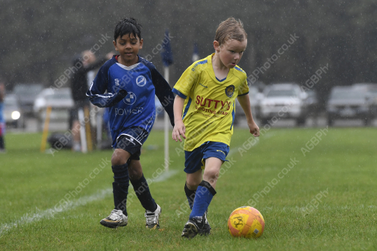 Sir Tom Finney FC Blue vs Penwortham St Teresa's FC White, Under 7, Football, Penwortham, UK - 20 Sep 2025