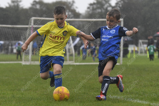 Sir Tom Finney FC Blue vs Penwortham St Teresa's FC White, Under 7, Football, Penwortham, UK - 20 Sep 2025